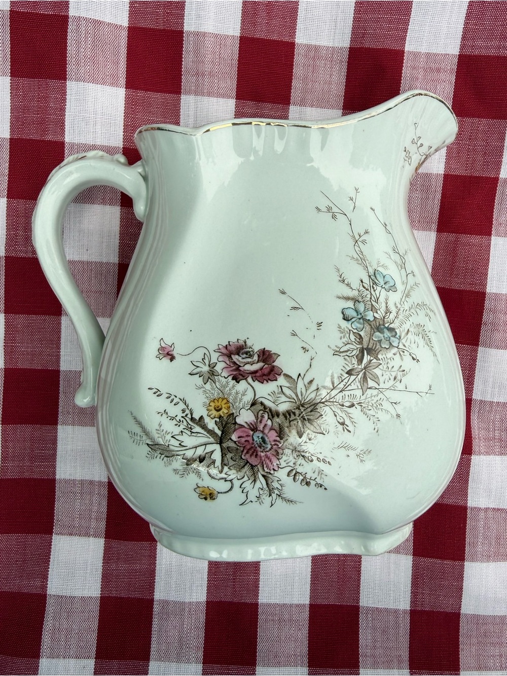 Vintage Floral Johnson Bros Pitcher England Country Farmhouse Decor Porcelain